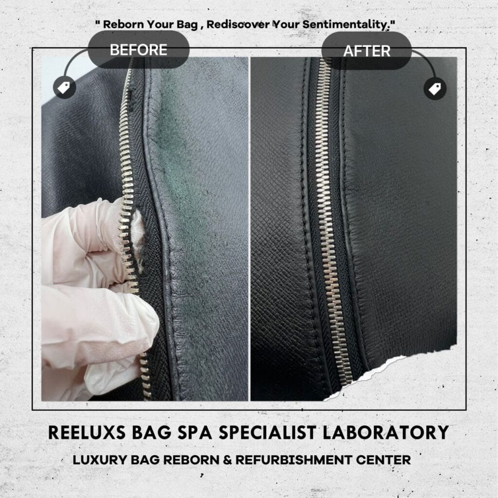 Taiga Apollo Backpack Cleaning Leather Peel Off Damaged Repair Zip Fabric Damaged… — frame 11