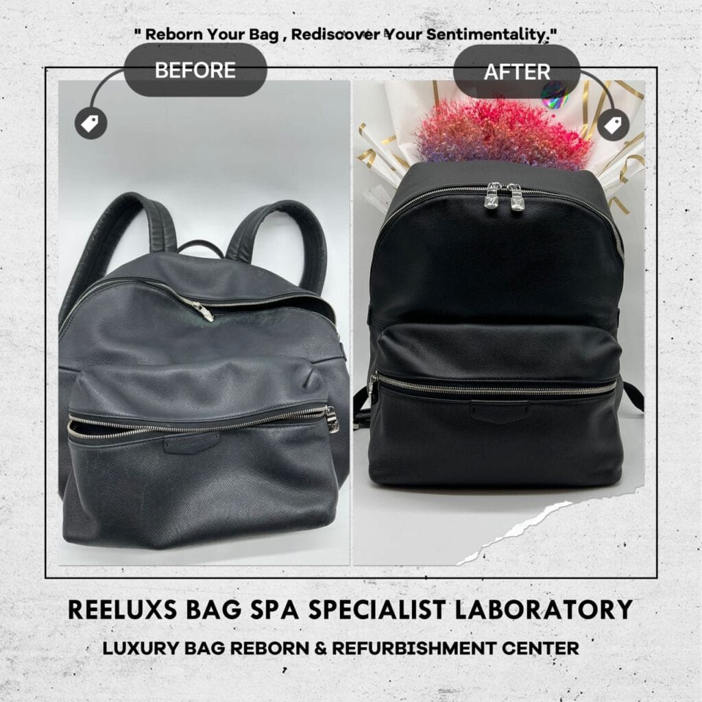 Taiga Apollo Backpack Cleaning Leather Peel Off Damaged Repair Zip Fabric Damaged… — frame 8