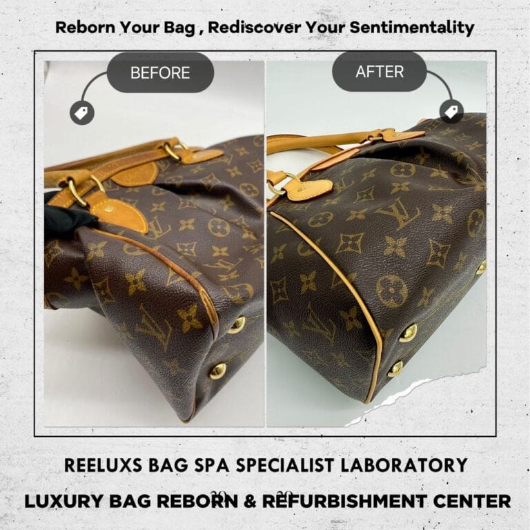 LOUIS VUITTON Tivoli PM Hand  Monogram Leather Brown Bag Entire Vachetta Crack & Damaged Stain Oxidation Refurbishment