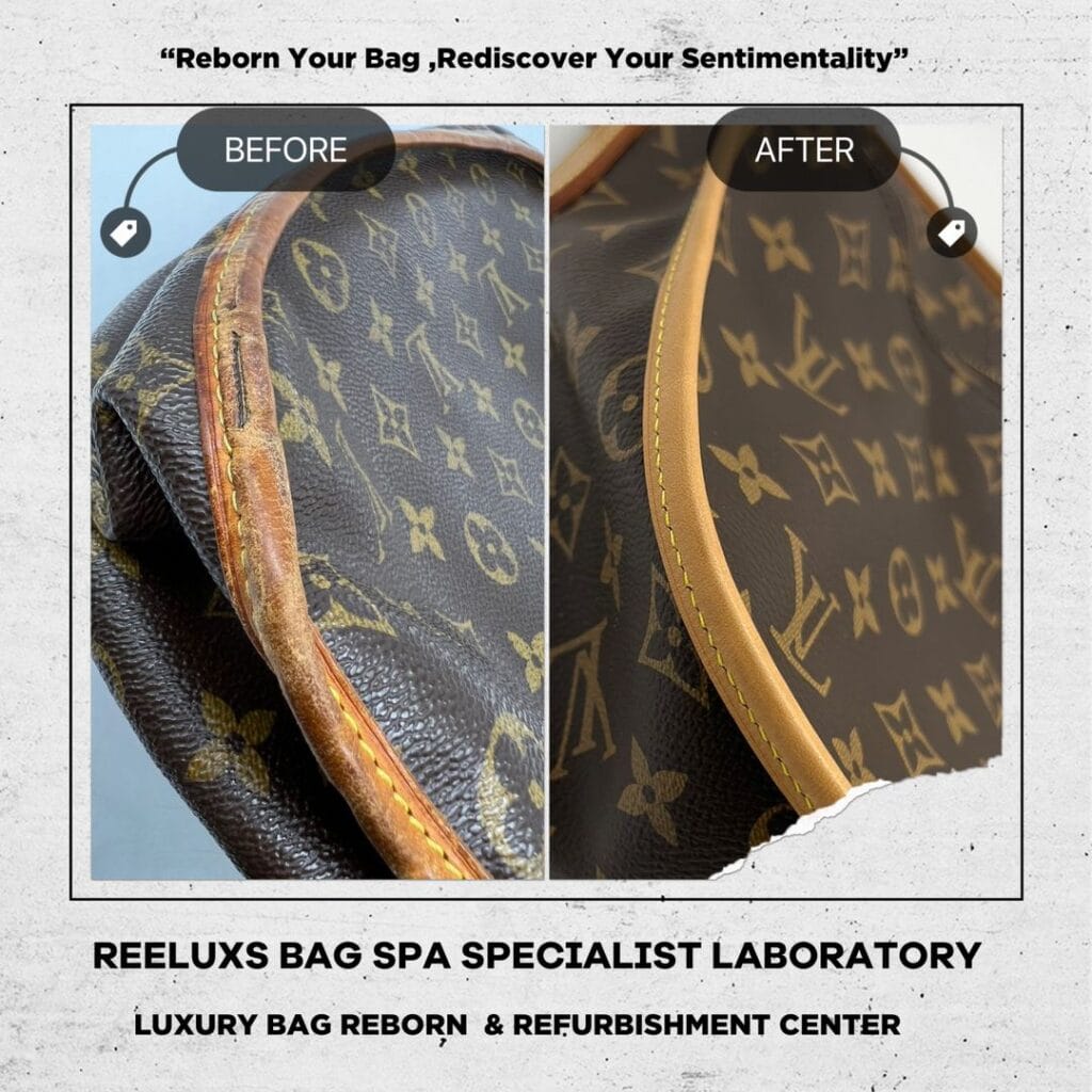 Monogram Canvas Menilmontant MM Bag Canvas Broken Damaged Vachetta Faded Cracked Stain… — frame 4