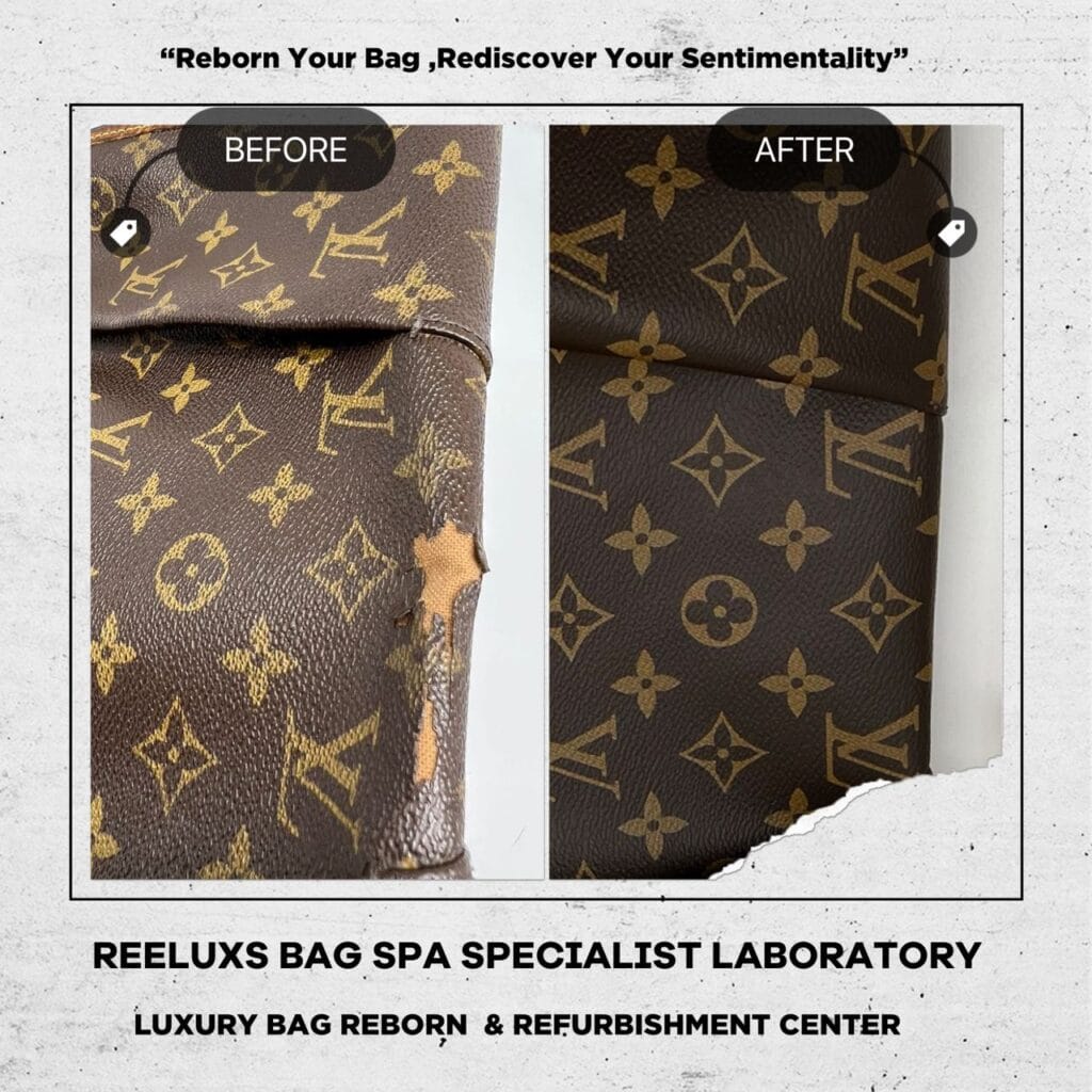 Monogram Canvas Menilmontant MM Bag Canvas Broken Damaged Vachetta Faded Cracked Stain… — frame 1