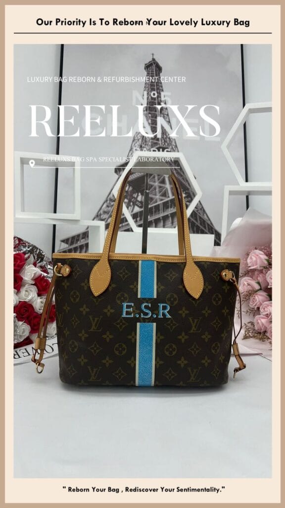 Neverfull Monogram Canvas Tote Bag Pocket Peel Off Removal & Entire Vachetta… — frame 2