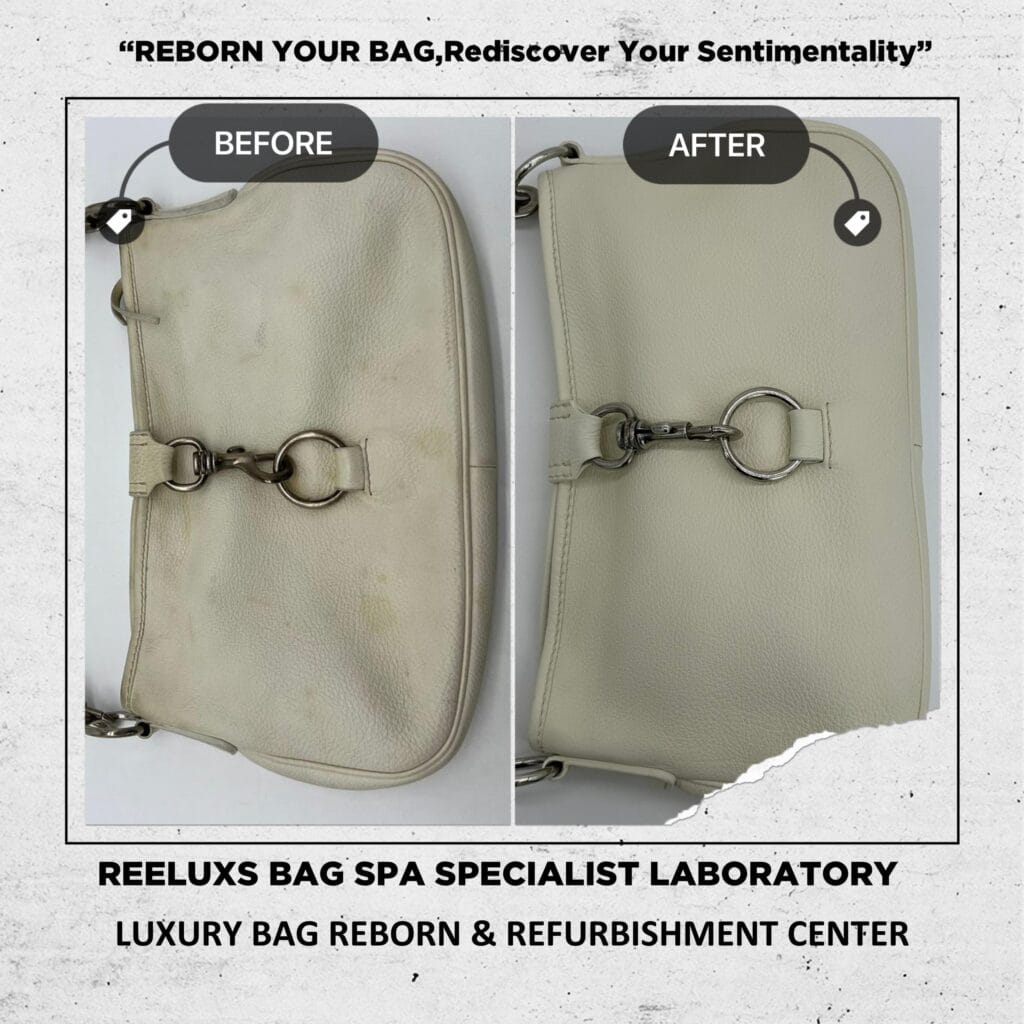 Leather Handbag Yellowish Problem Color Faded — frame 1