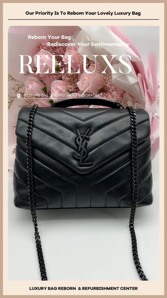 YSL SAINT LAURENT Small Jamie Chain Patchwork Bag Corner Faded Color Damaged — frame 3
