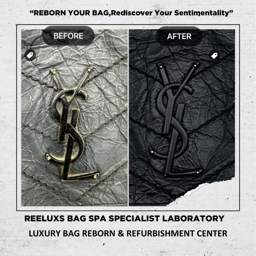 YSL Saint Laurent Niki WOC (Wallet on Chain) in Crinkled Leather all… — frame 1