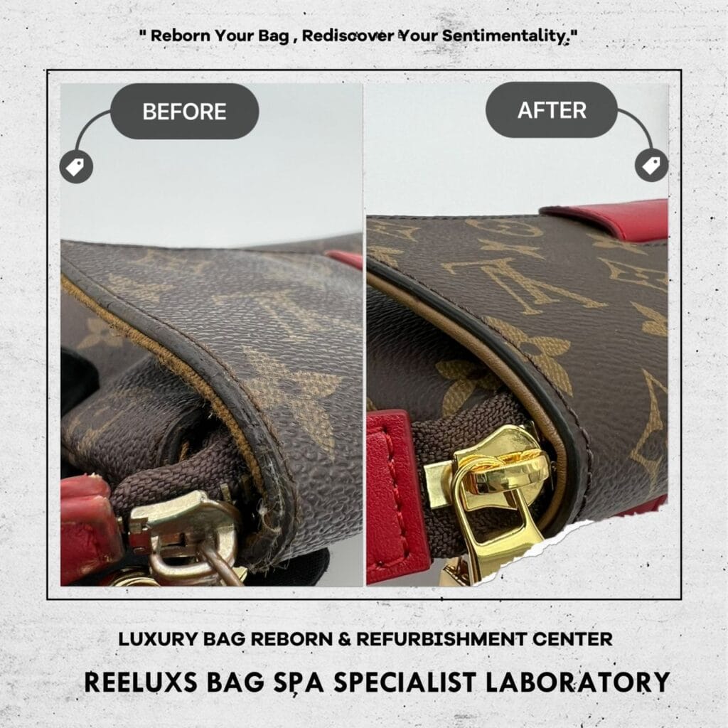 Victoire Monogram Canvas and Leather Slingbag Entire Leather Damaged Replacement & Interior… — frame 5