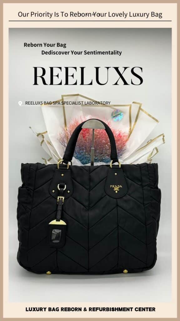 Tessuto Cheron Nylon Tote Bag Color Entire Metal Tarnished 24K Gold Re-plating… — frame 15