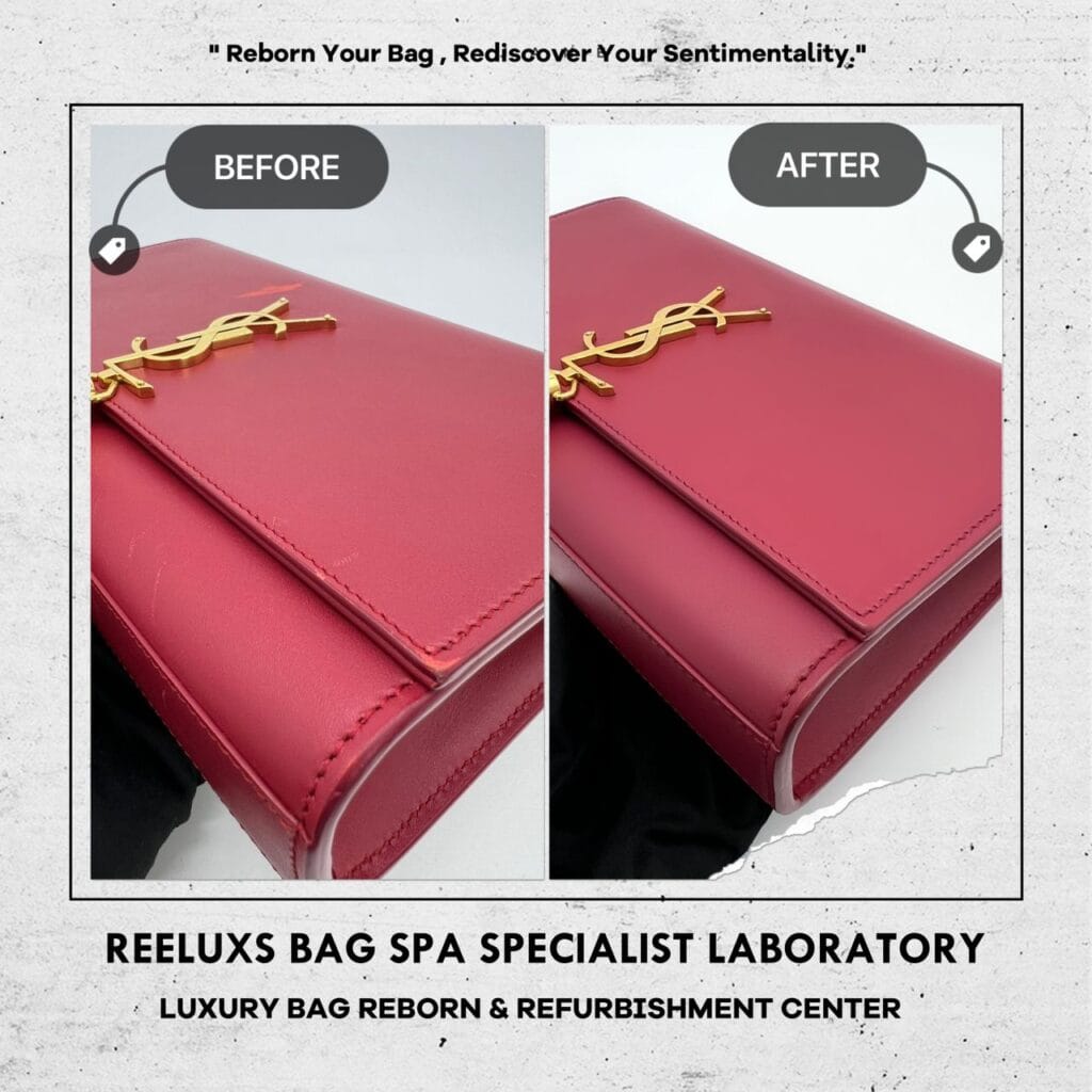 Kate Wallet On Chain Leather Scratch Color Faded — frame 3