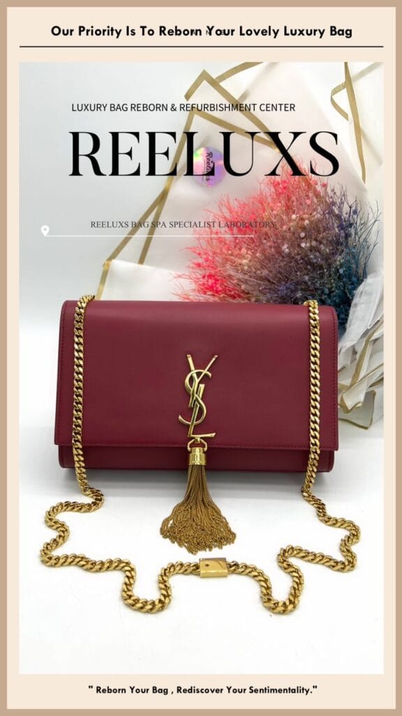 Kate Wallet On Chain Leather Scratch Color Faded — frame 6