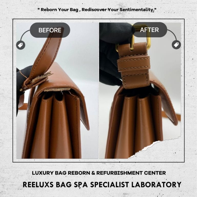 BALENCIAGA Ghost Shoulder Bag Corner Faded Strap Cracked & Broken Replacement