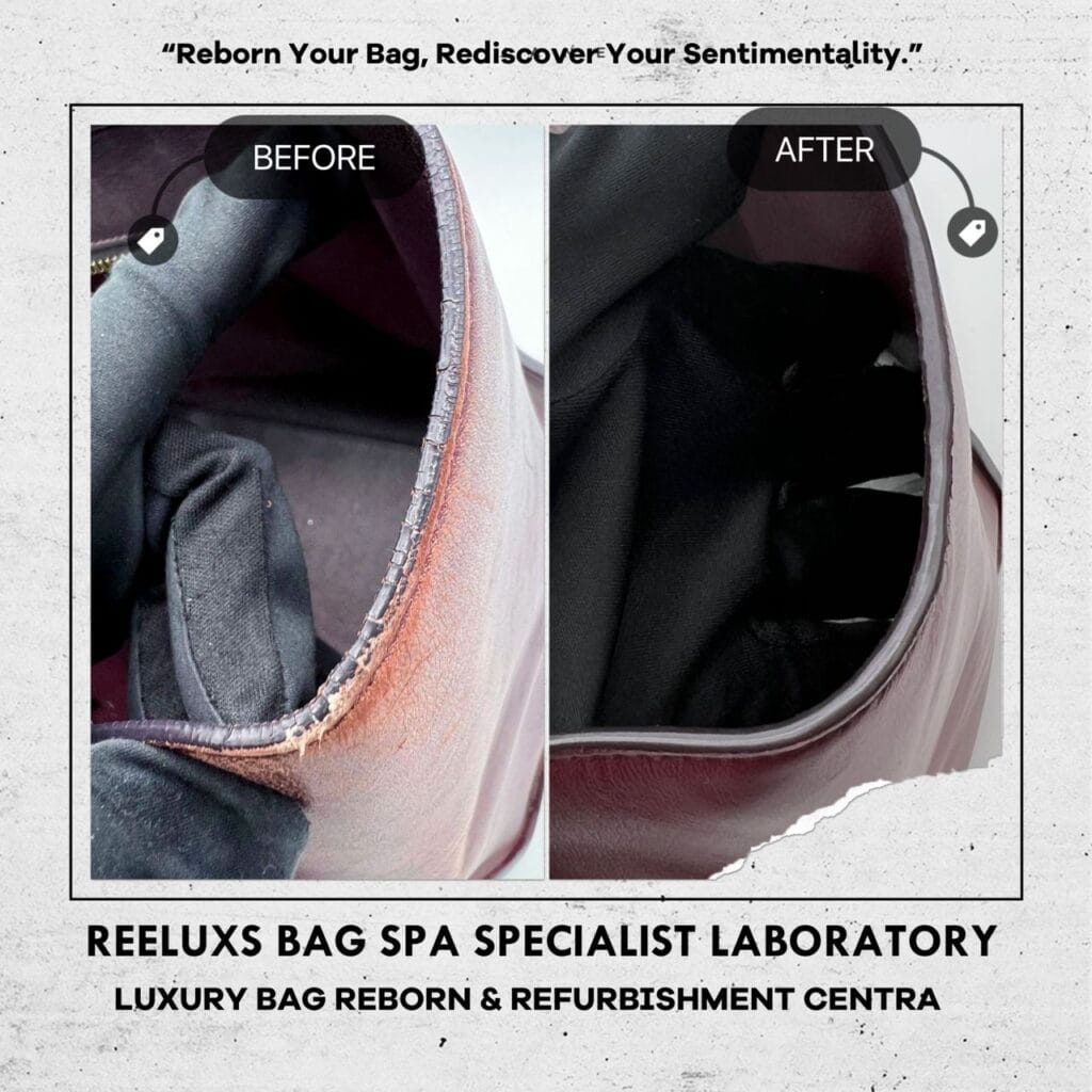 Micro Luggage Tote Bag Color Faded Leather Scratch Restoration & Entire Oil… — frame 5