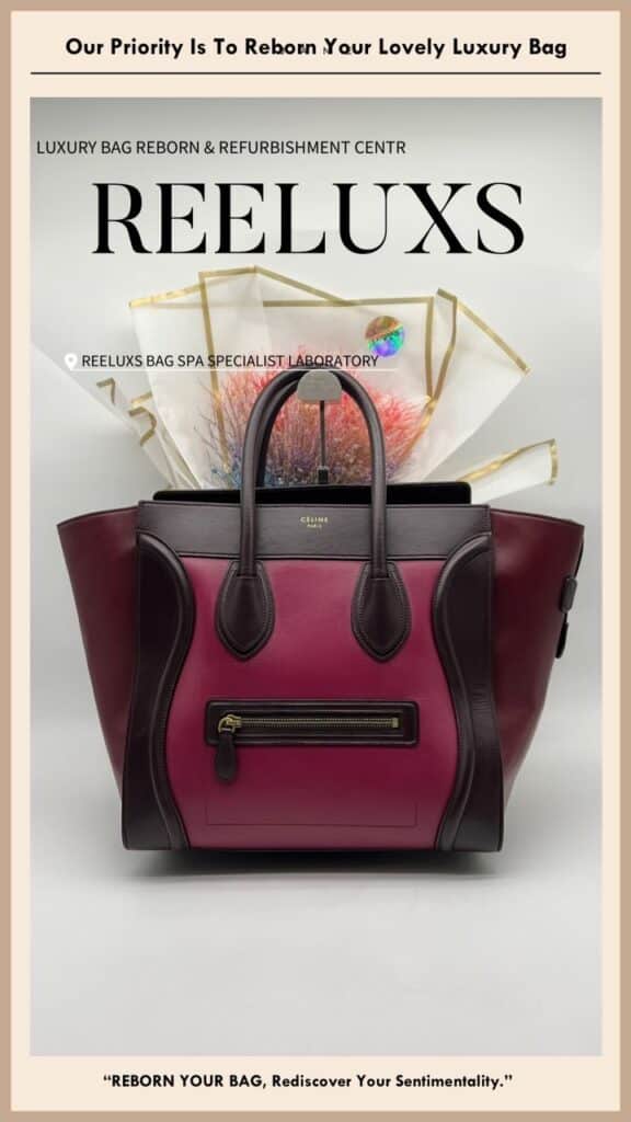 Micro Luggage Tote Bag Color Faded Leather Scratch Restoration & Entire Oil… — frame 6