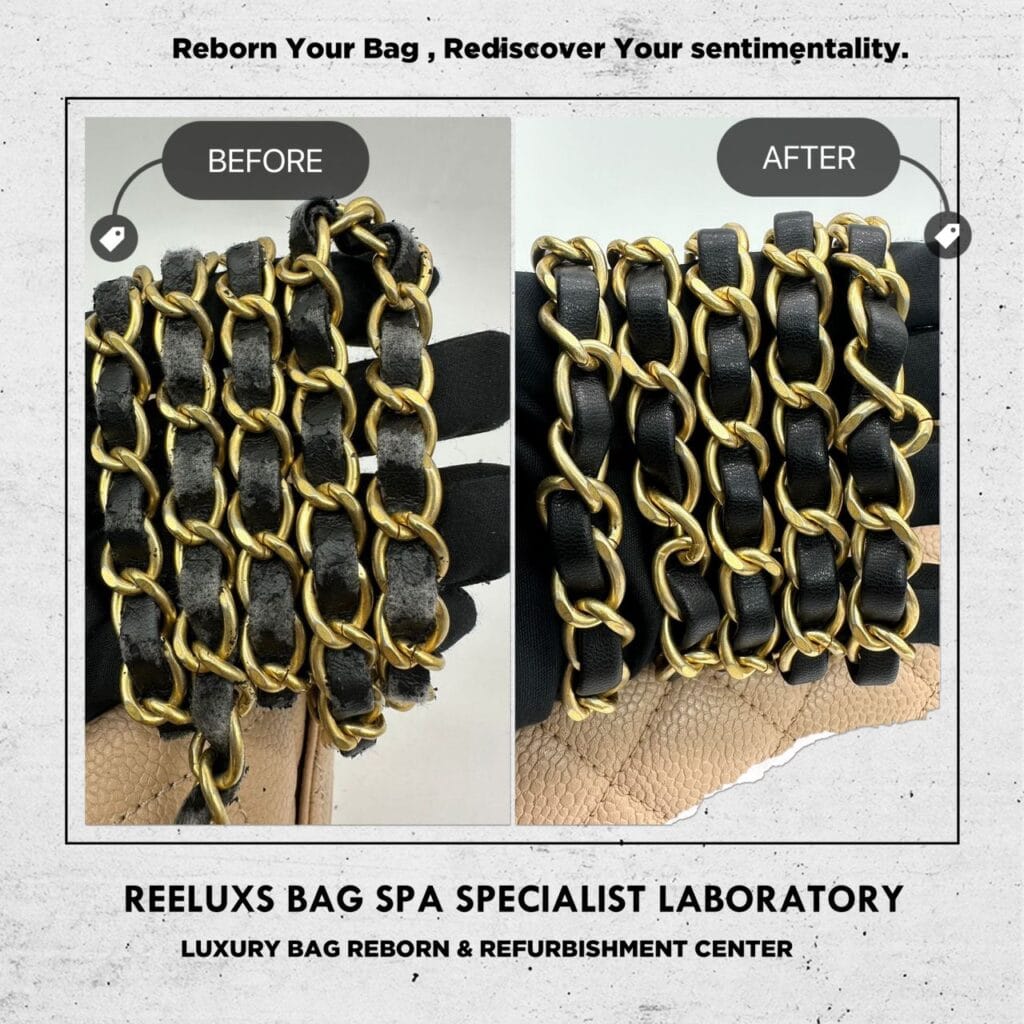CC Filigree Flap Caviar Black Trim Gold Hardware Crossbody Bag Corner Faded… — frame 3