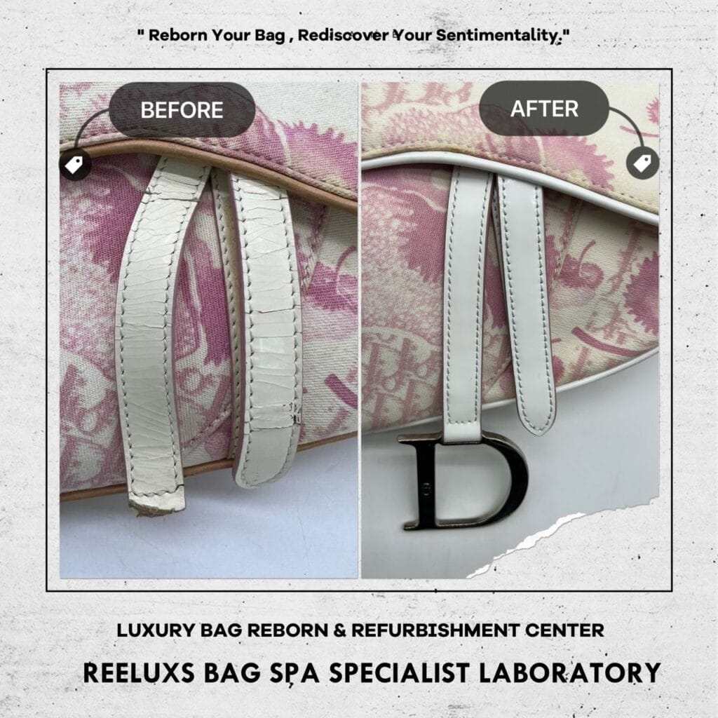 CHRISTIAN DIOR Pink Oblique Canvas Floral Saddle Bag D Charm Drop Off… — frame 28