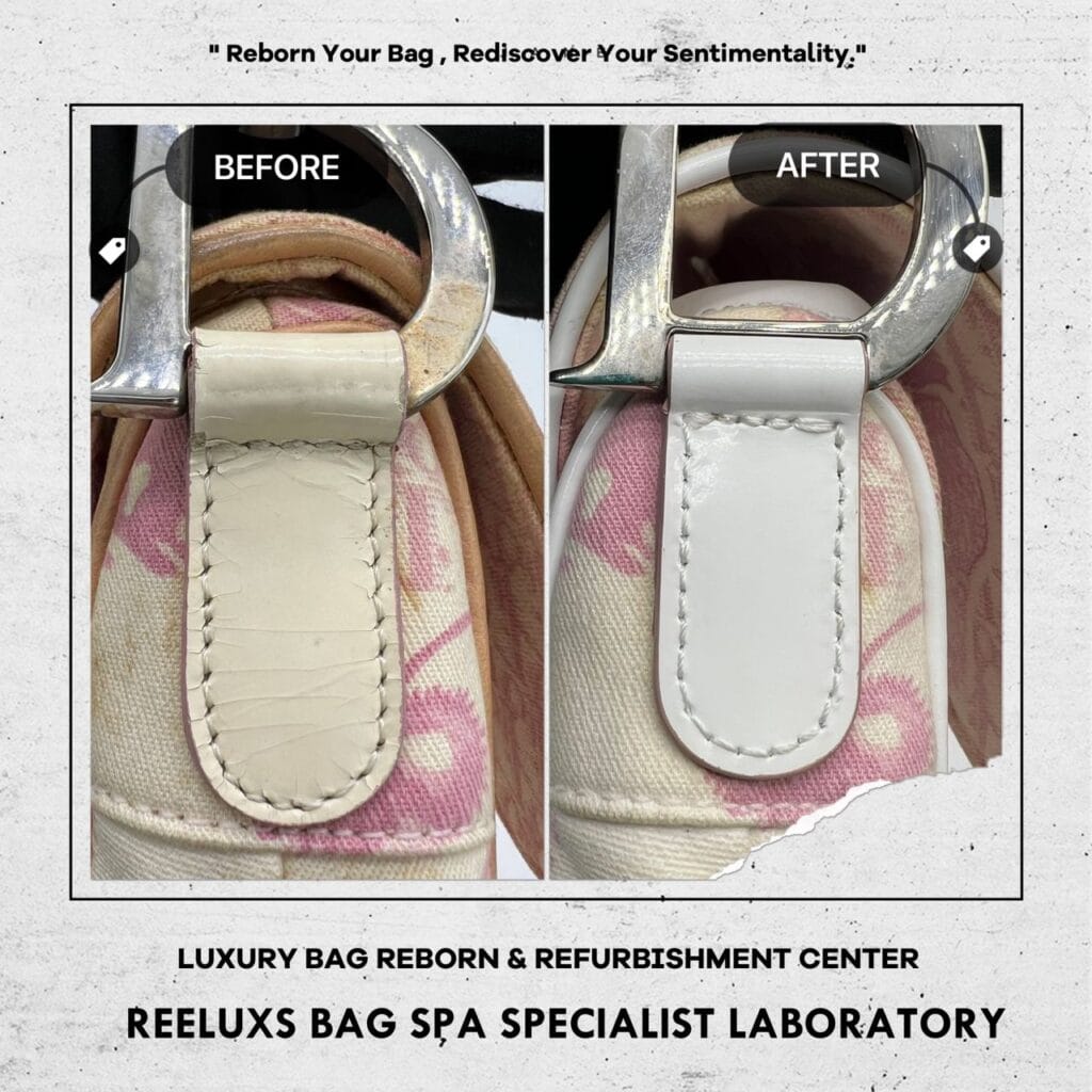 CHRISTIAN DIOR Pink Oblique Canvas Floral Saddle Bag D Charm Drop Off… — frame 23