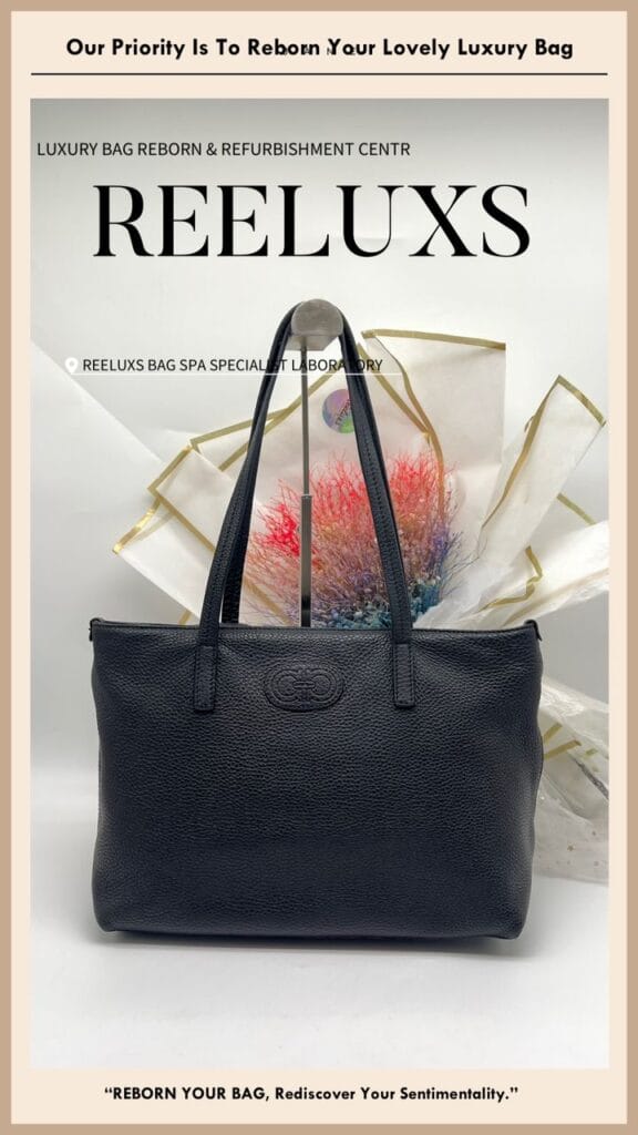 Black Leather Shoulder Bag Handle Color Faded Color Peel Off — frame 4