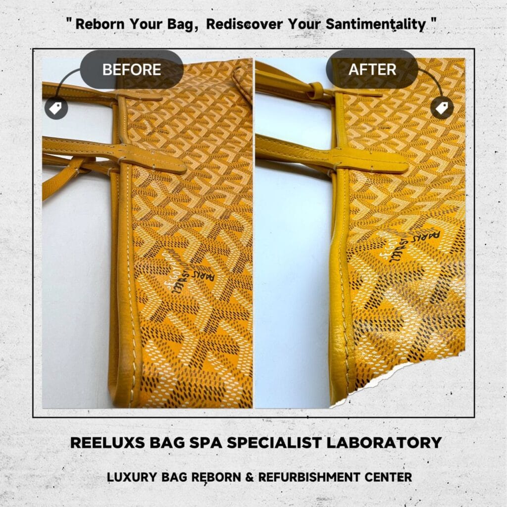 Saint Louis Yellow Color Shoulder Bag Handle & Trim Leather Faded — frame 4