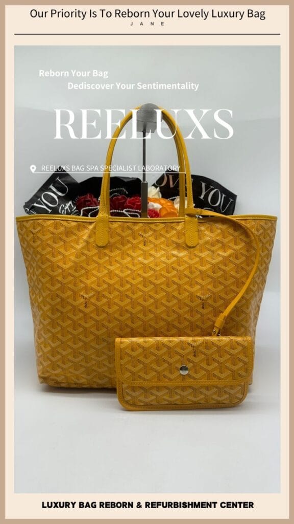Saint Louis Yellow Color Shoulder Bag Handle & Trim Leather Faded — frame 7