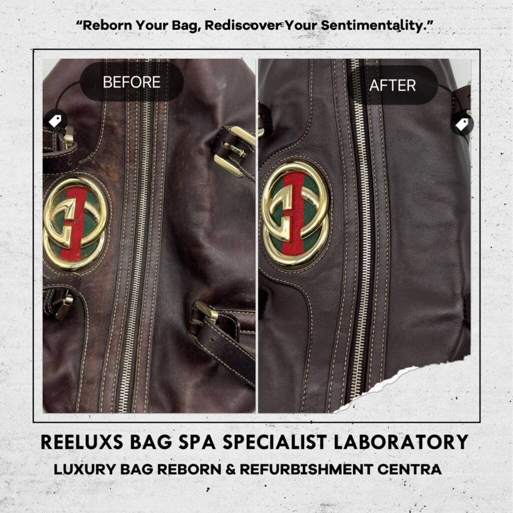 Brown Leather Handbag Heavy Black Stain Problem Color Faded Corner Damaged Changed… — frame 6