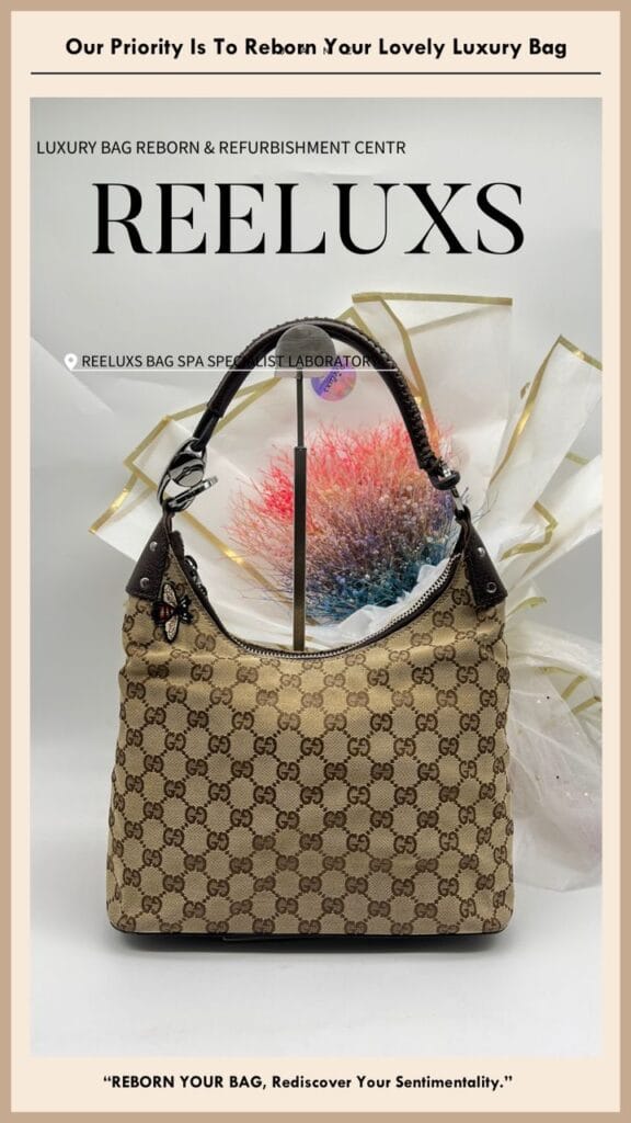Icon Bit Hobo Shoulder Bag Color Faded Fabric Damaged Customise Add Bee — frame 2