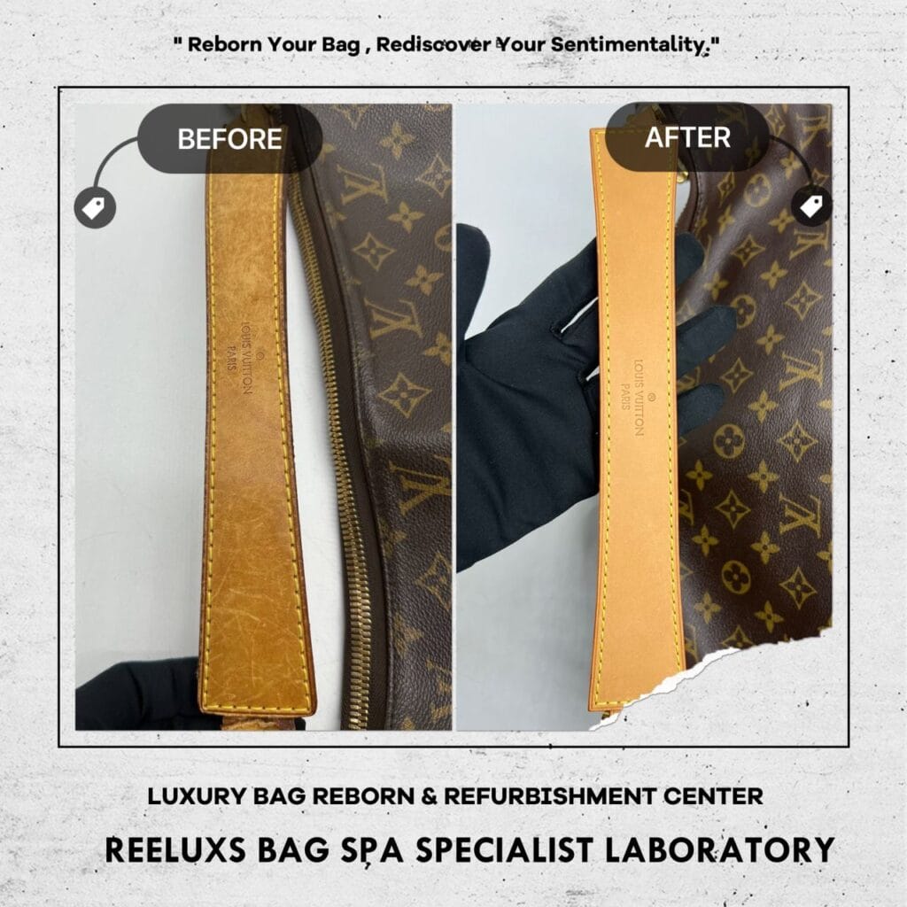LOUIS VUITTN Sully Monogram Canvas Handbag Entire Vachetta Fully Stain Scratches & Damaged Replacement — frame 1