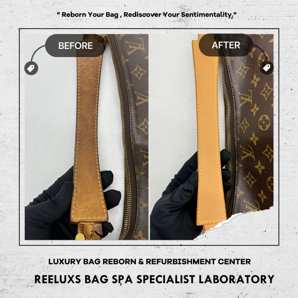 LOUIS VUITTN Sully Monogram Canvas Handbag Entire Vachetta Fully Stain Scratches & Damaged Replacement — frame 2