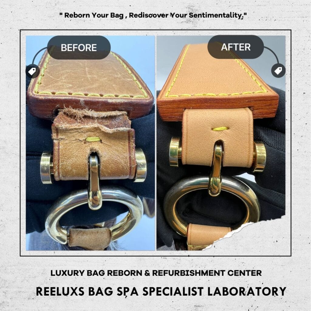 LOUIS VUITTN Sully Monogram Canvas Handbag Entire Vachetta Fully Stain Scratches & Damaged Replacement — frame 6