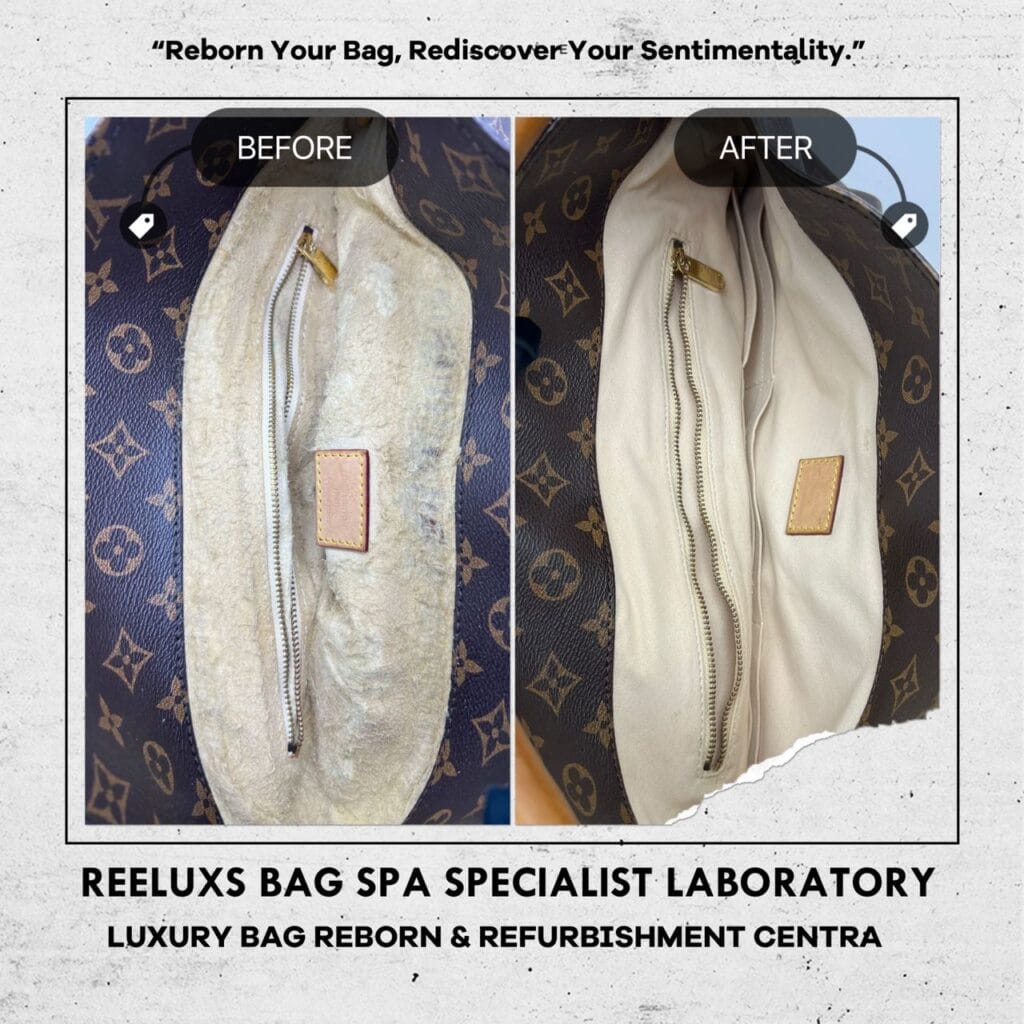 Artsy Handbag Monogram Canvas Interior Suede Leather Damaged & Tear Off — frame 1