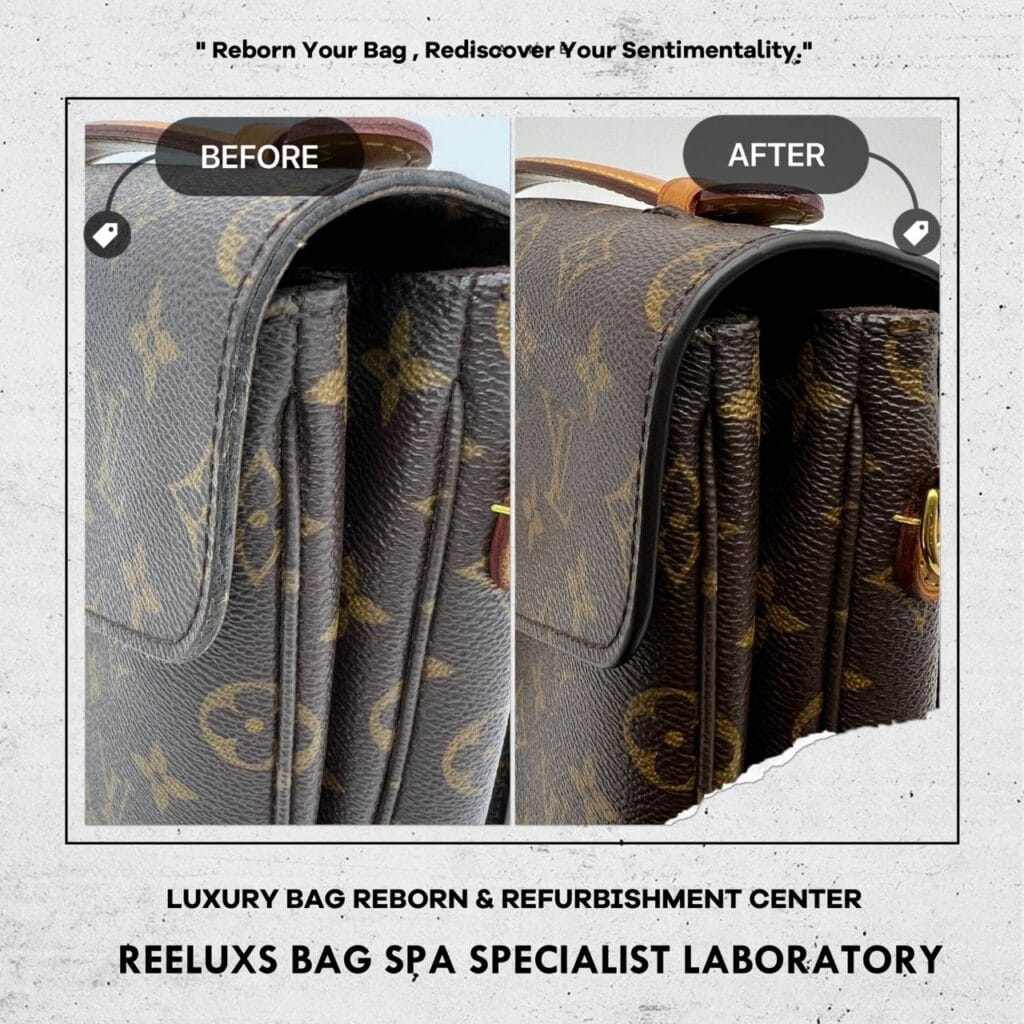 Metis Monogram Canvas Color Faded Oil Edge Cracked Damaged & Lock Vachetta… — frame 5