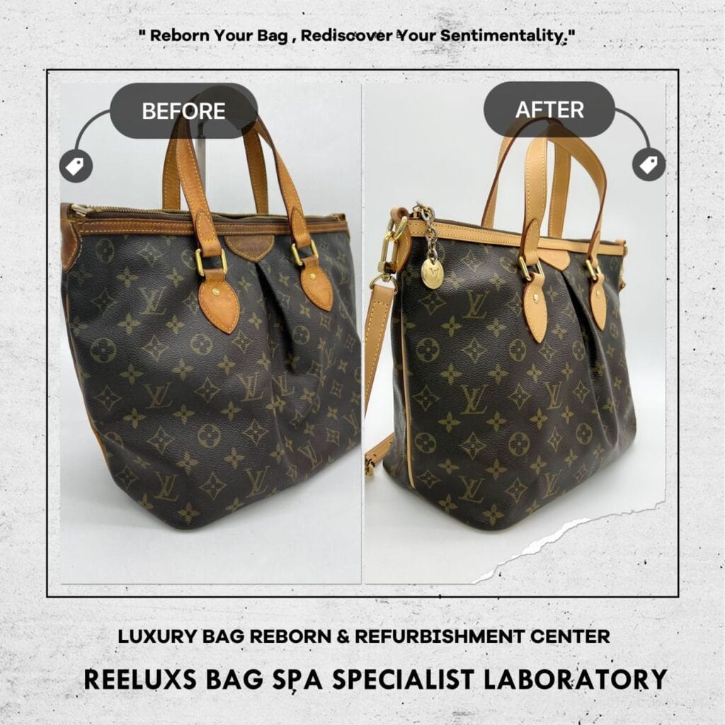 Monogram Canvas Palermo PM Corner Damaged Entire Vachetta Fully Scratch & Tear… — frame 10