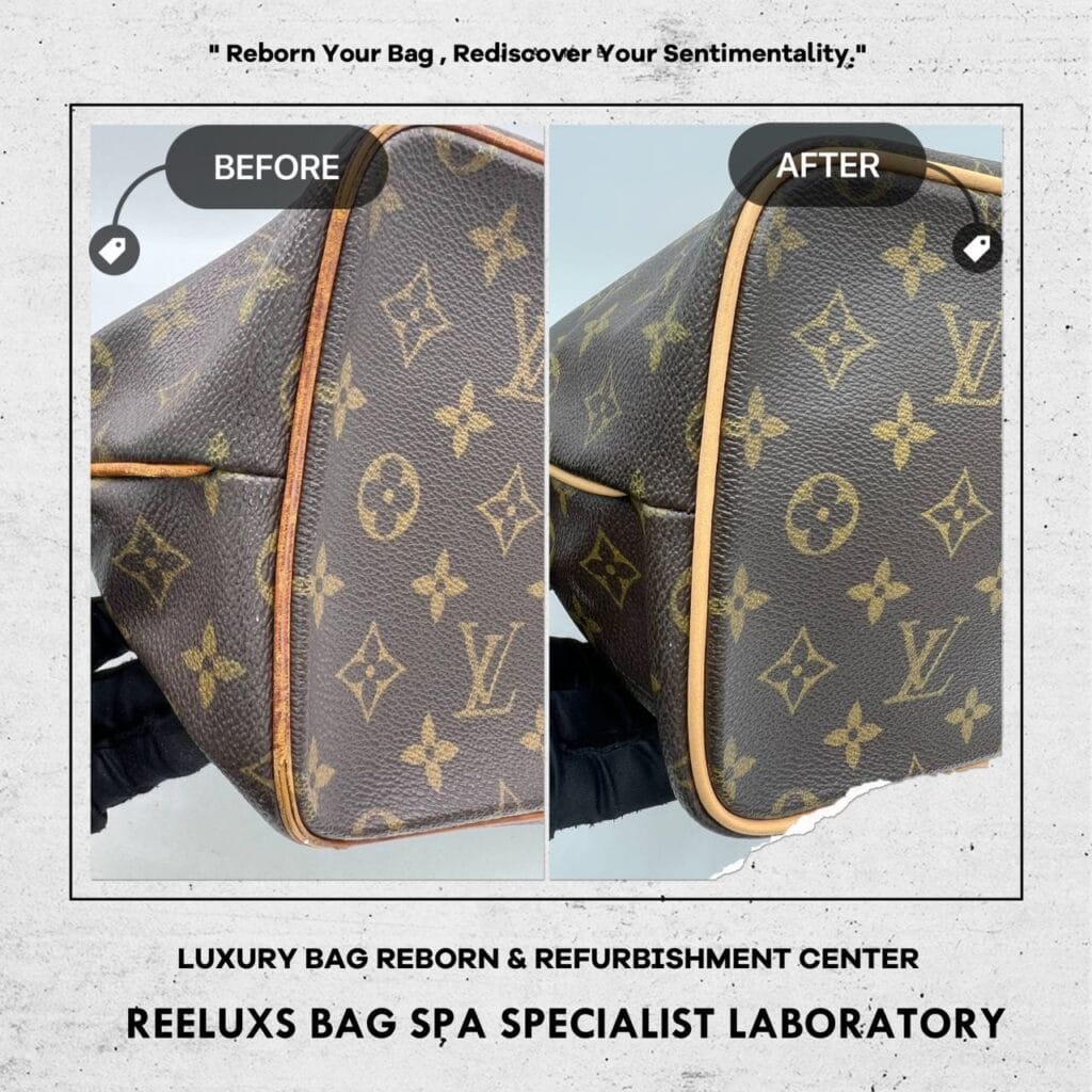 Monogram Canvas Palermo PM Corner Damaged Entire Vachetta Fully Scratch & Tear… — frame 3