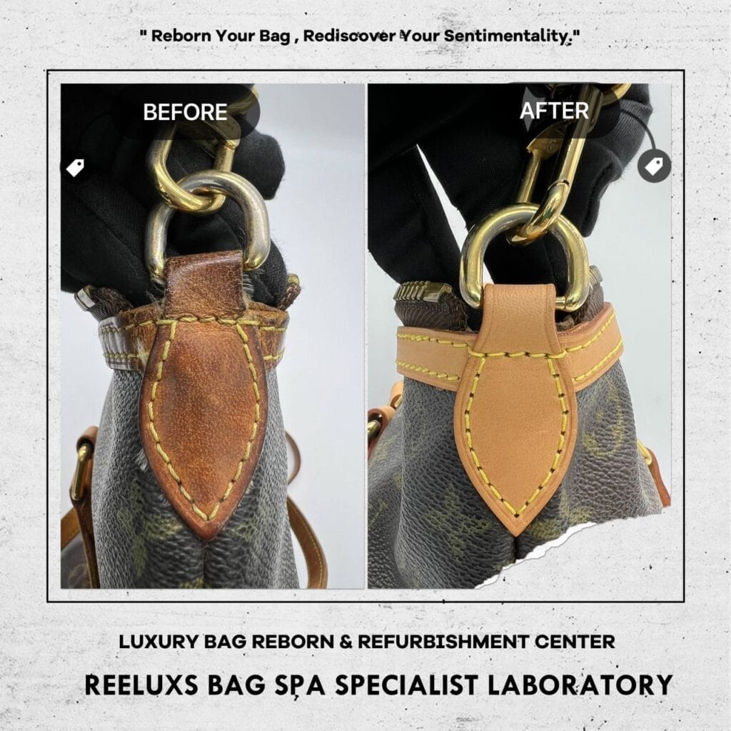 Monogram Canvas Palermo PM Corner Damaged Entire Vachetta Fully Scratch & Tear… — frame 6
