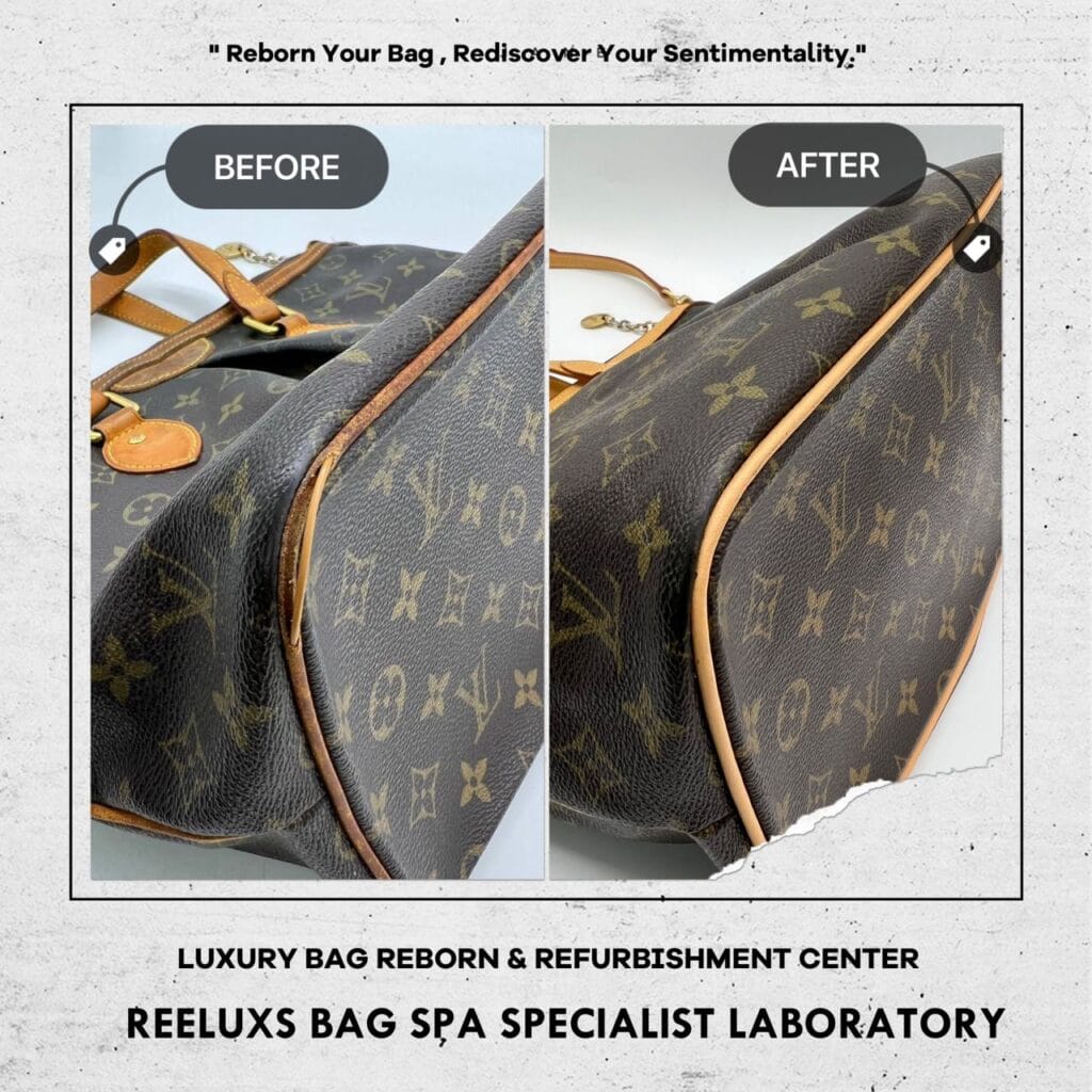 Monogram Canvas Palermo PM Corner Damaged Entire Vachetta Fully Scratch & Tear… — frame 7