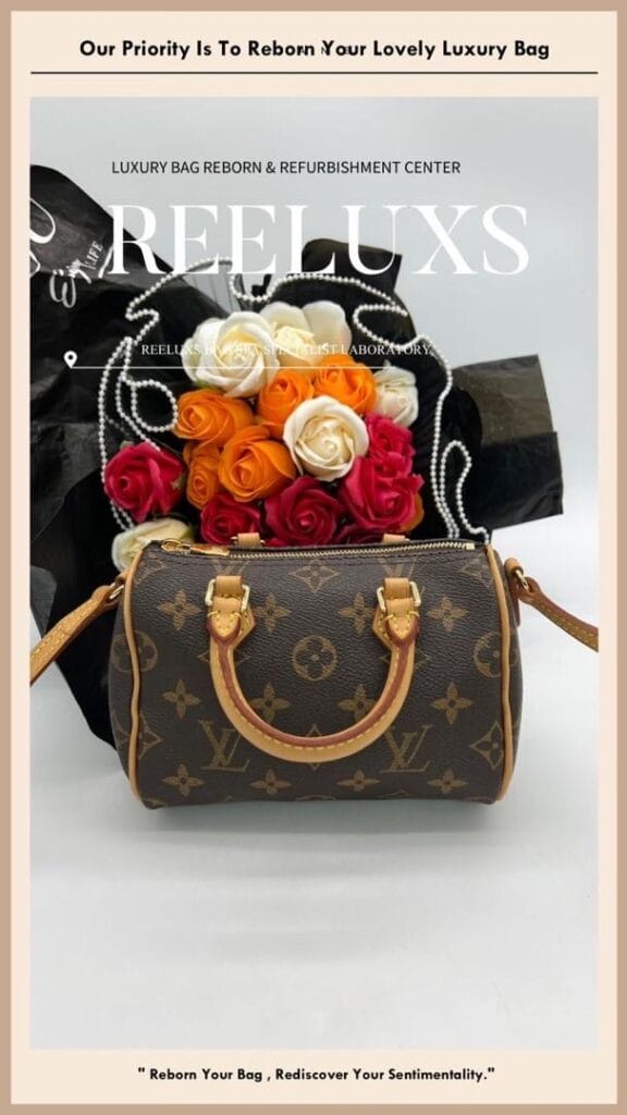 Monogram Canvas Speedy Nano Zip Tarnish Replacement Handbag Metal Hardware Oxidation 24K… — frame 10
