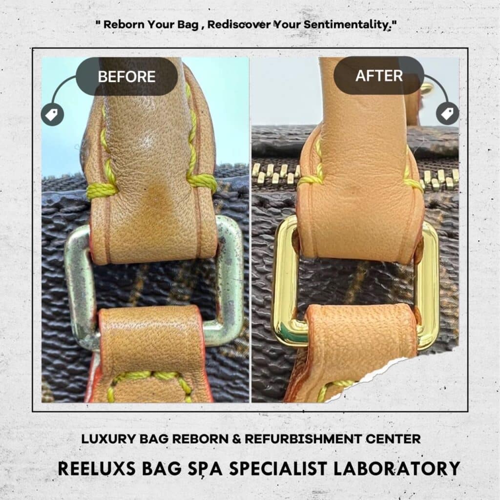 Monogram Canvas Speedy Nano Zip Tarnish Replacement Handbag Metal Hardware Oxidation 24K… — frame 7