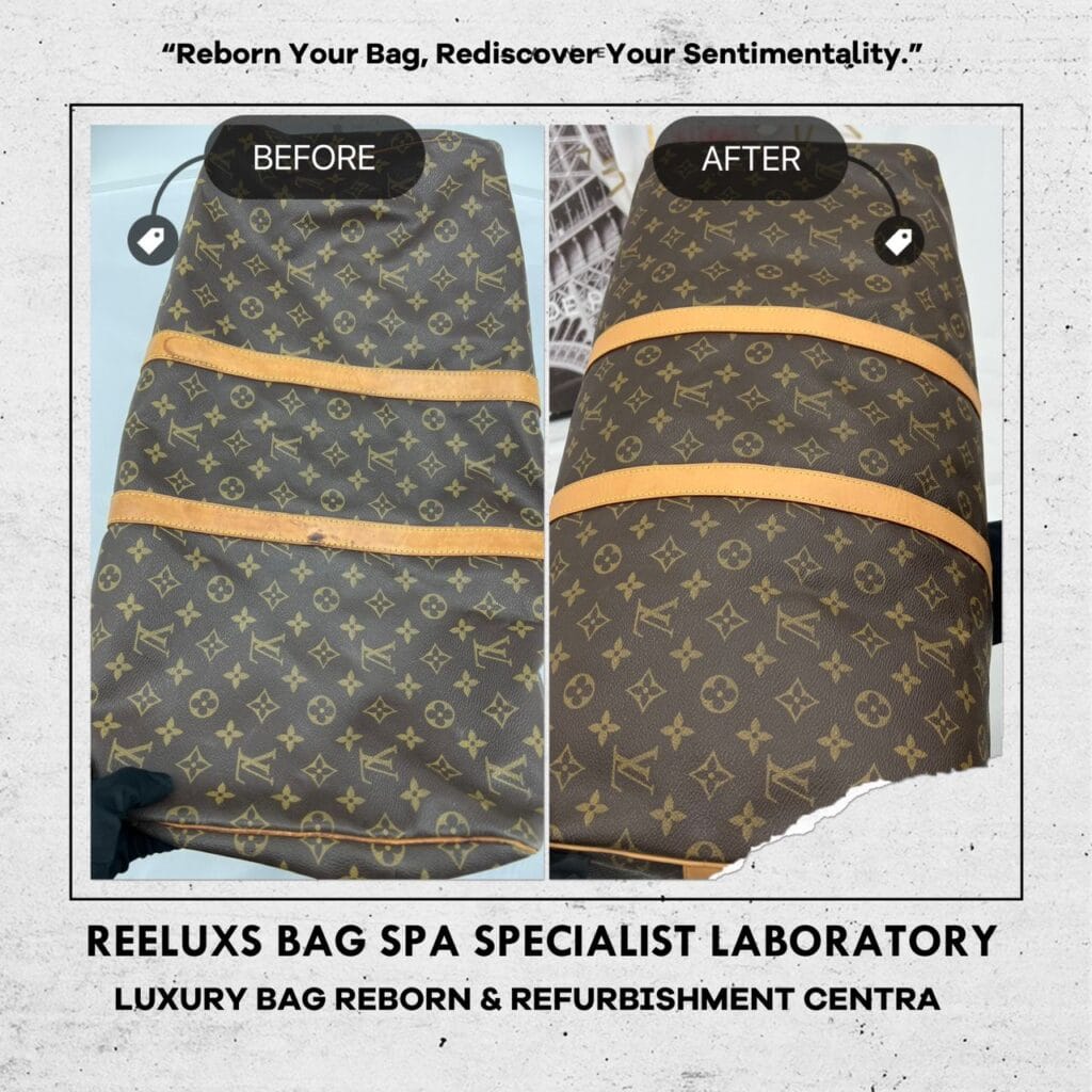 Monogram Keepall Travel Bag Customized Bandoulière Long Starp Design Entire Vachetta Fully… — frame 5
