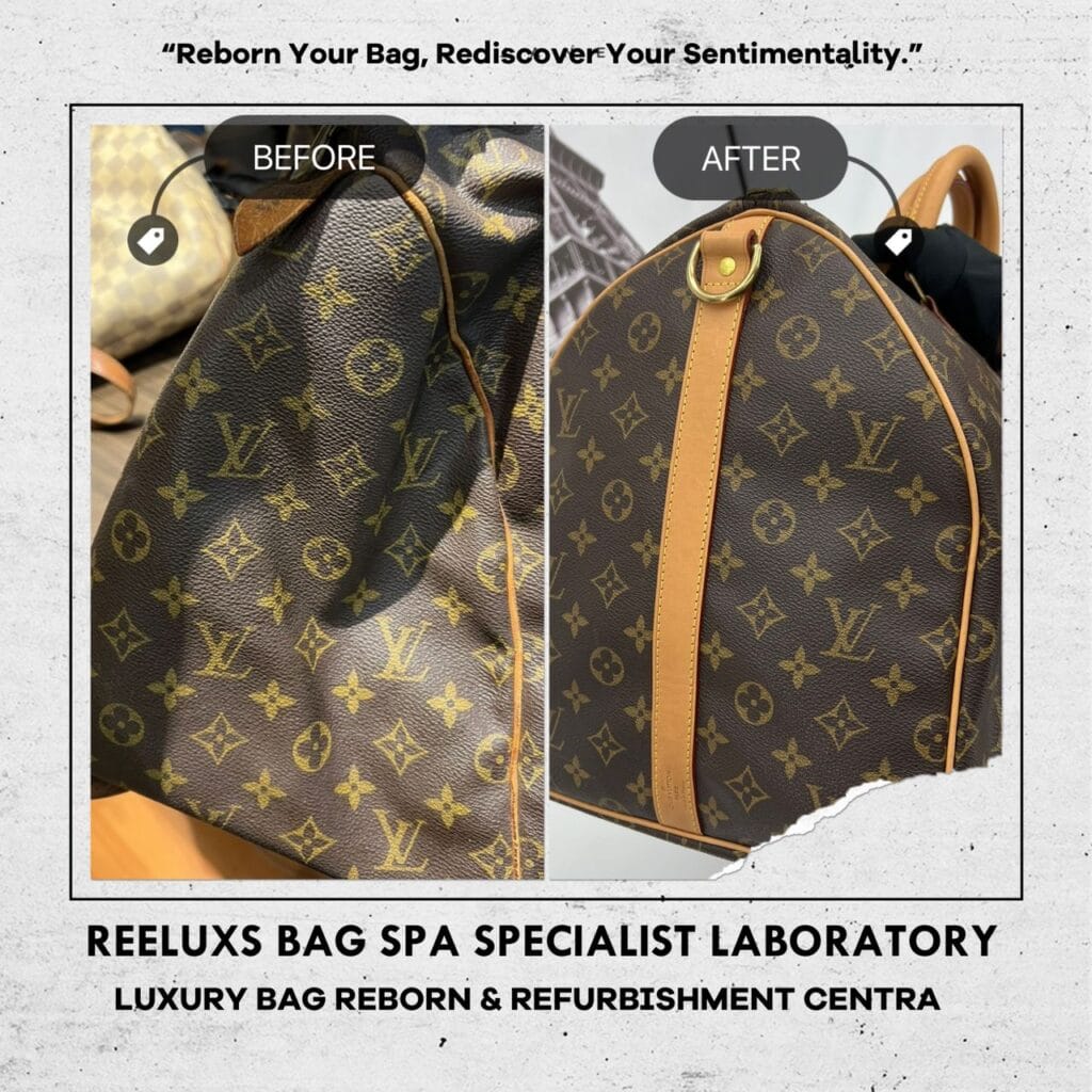 Monogram Keepall Travel Bag Customized Bandoulière Long Starp Design Entire Vachetta Fully… — frame 8