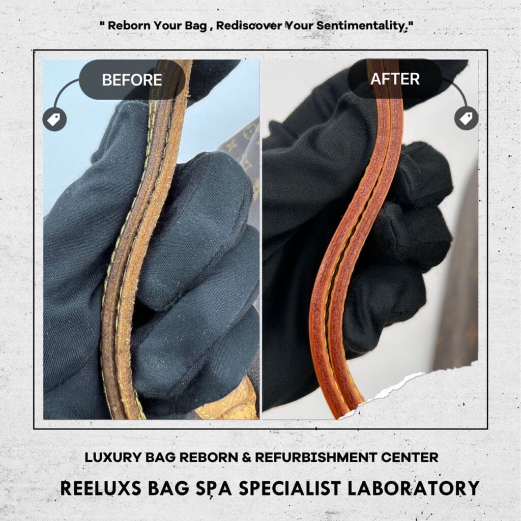 Monogram Neverfull PM Pocket Coating Layer Peel Off Removal & Entire Vachetta… — frame 6