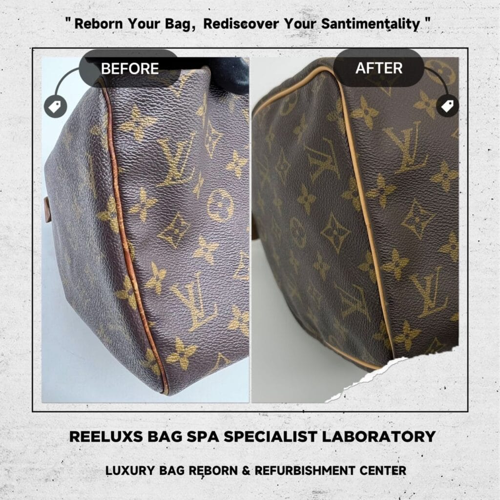 Monogram Speedy 25 Canvas Faded Corner Faded Entire Vachetta Cracked & Damaged… — frame 4