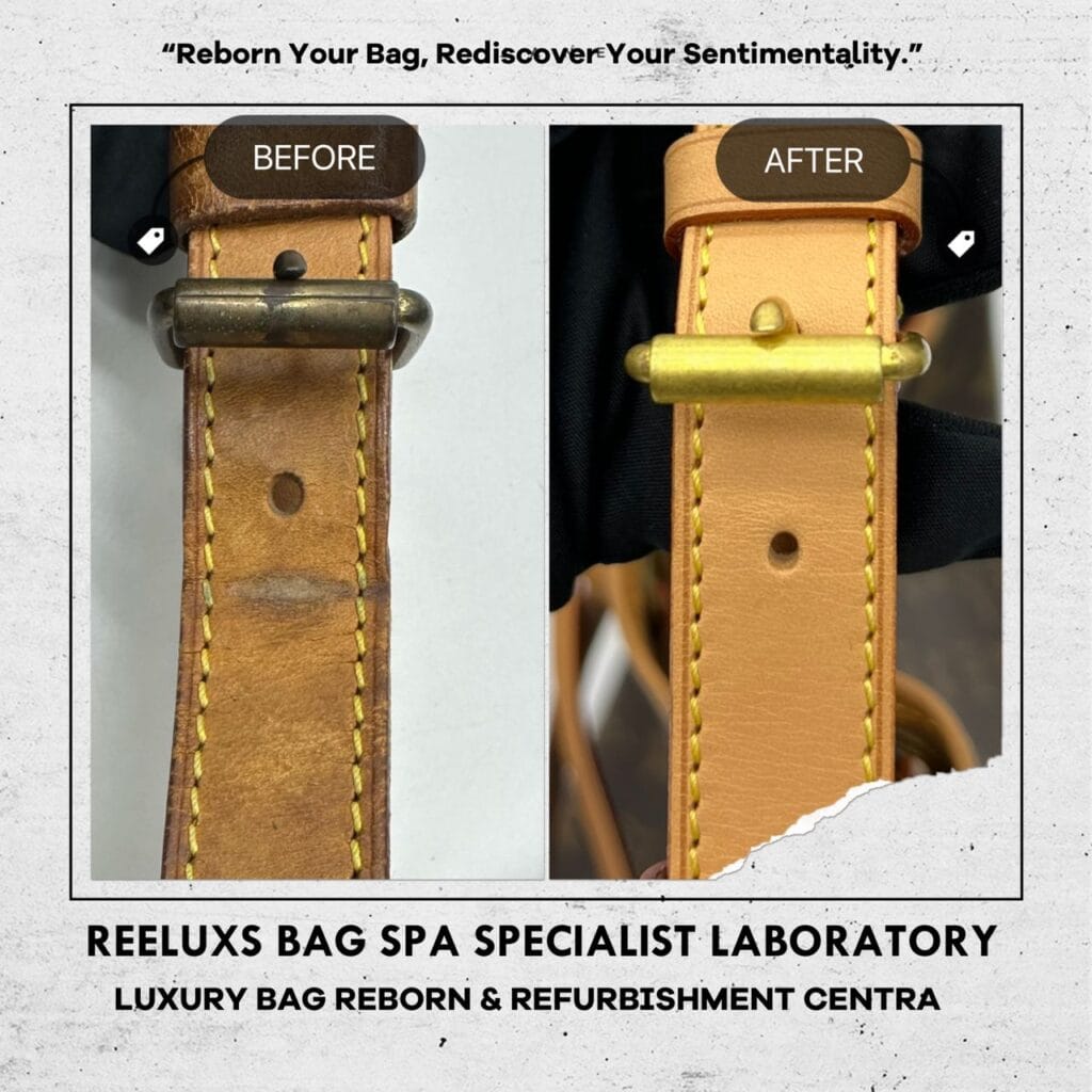 Brown Leather Handbag Heavy Black Stain Problem Color Faded Corner Damaged Changed… — frame 12