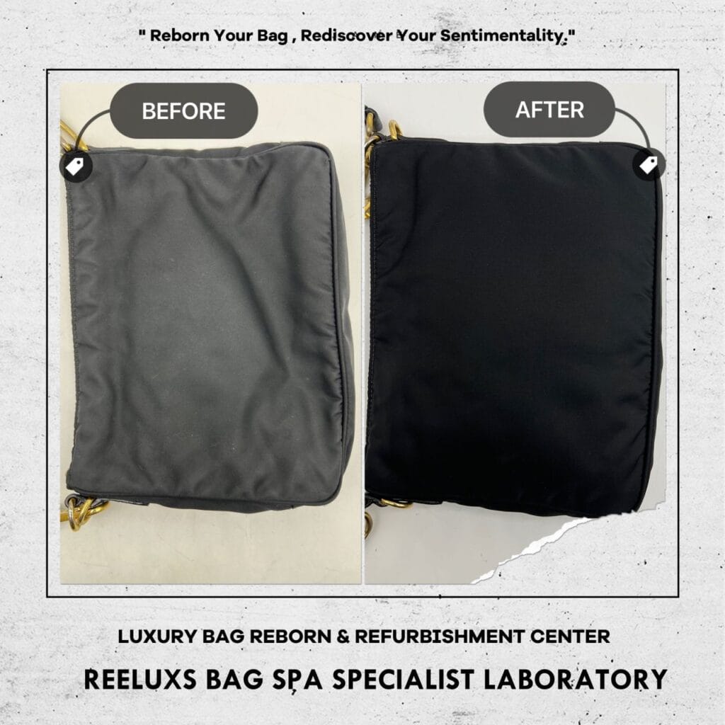 Logo Plaque Messenger Bag Color Faded Nylon Stain — frame 2