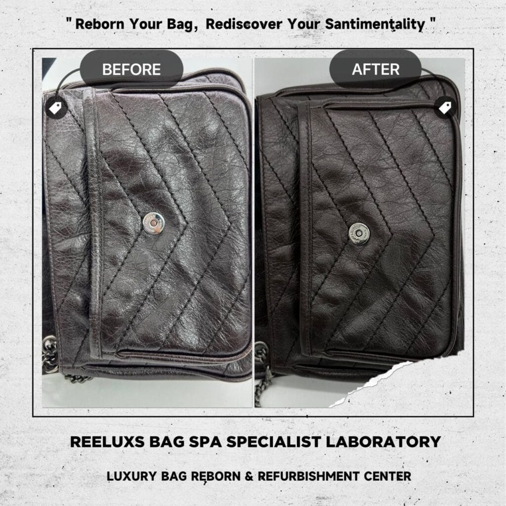 SAINT LAURENT Niki Baby Quilted Crinkled Glossed-Leather Shoulder Bag Logo Leather Peel… — frame 2