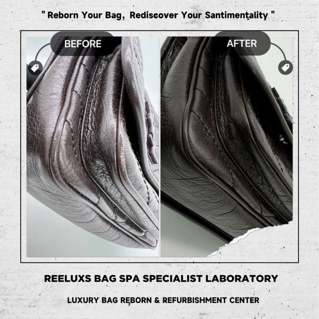 SAINT LAURENT Niki Baby Quilted Crinkled Glossed-Leather Shoulder Bag Logo Leather Peel… — frame 6