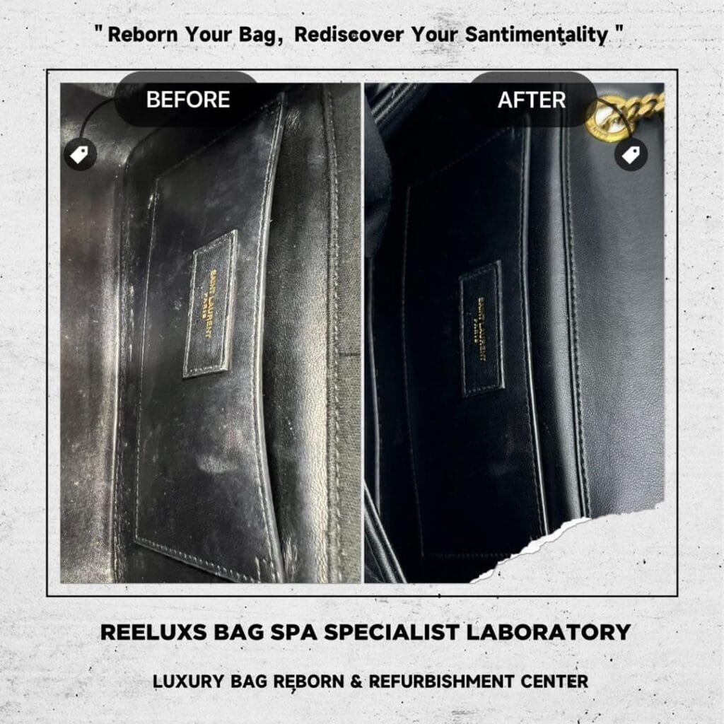YSL SAINT LAURENT Small Jamie Chain Patchwork Fabric Bag Corner Damaged Entire… — frame 10