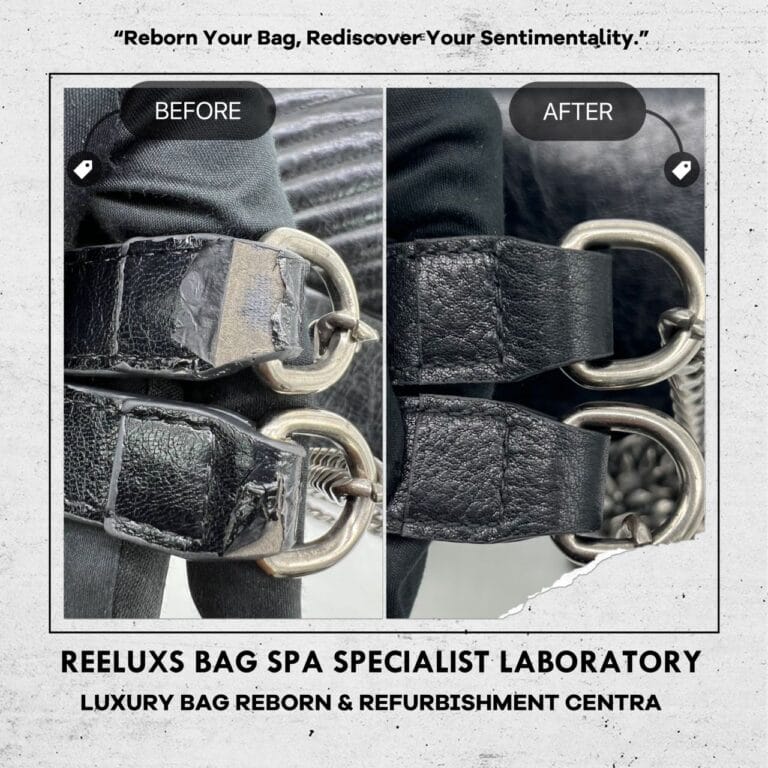 YSL Saint Laurent Niki Medium Vintage Calf Leather Handbag Corner Faded Handle Leather Peel Off Oxidation Replacement