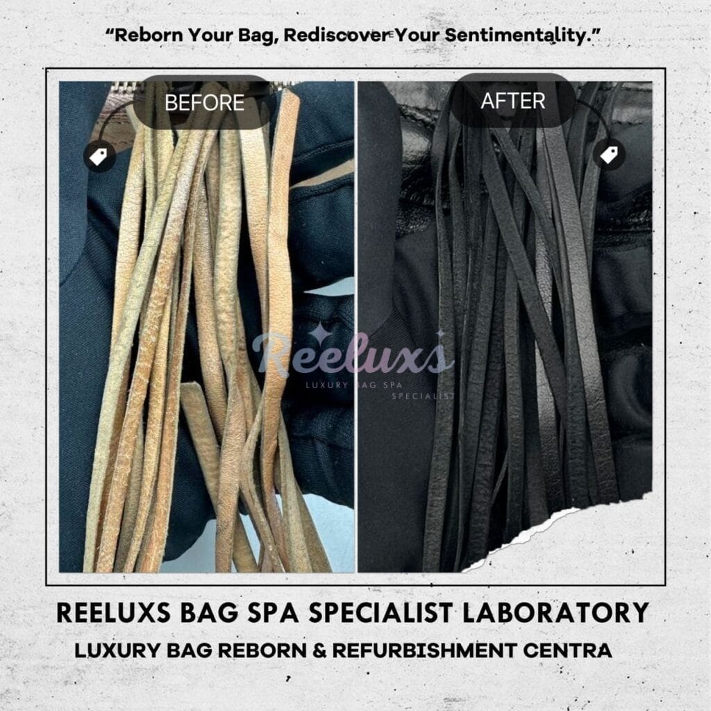 Le City Top Handle Bag wist Rope Broken Corner Faded Color Damaged… — frame 8