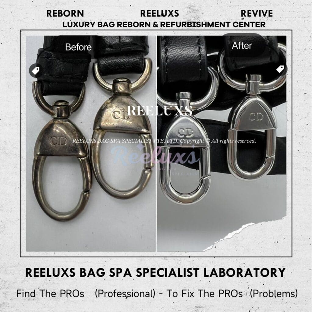 Lady Dior Old Medium Black Leather Color Damaged Handle Leather Peel Off… — frame 16