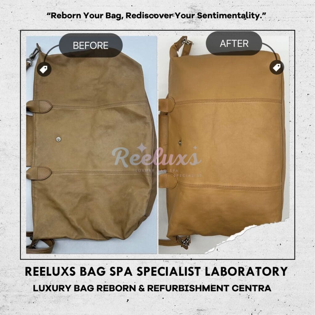 Le Pliage Club Baby Cognac Color Bag Corner Damaged Heavy Color Transfer… — frame 7