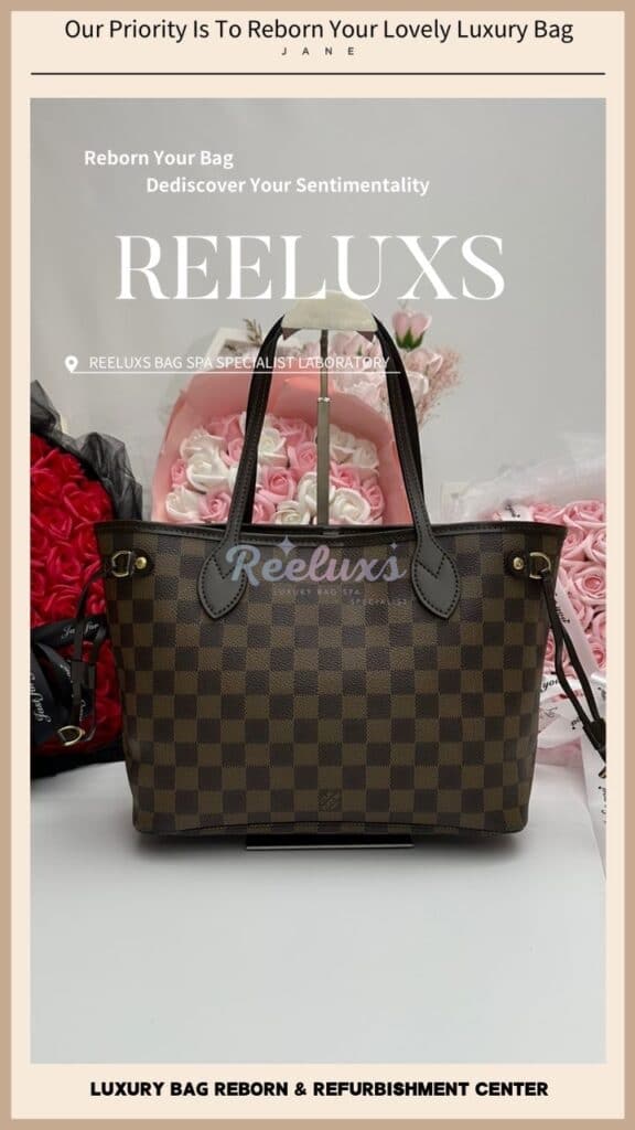 Damier Ebene Canvas Shoulder Bag Entire Leather Scratches Side Puller Broken — frame 8