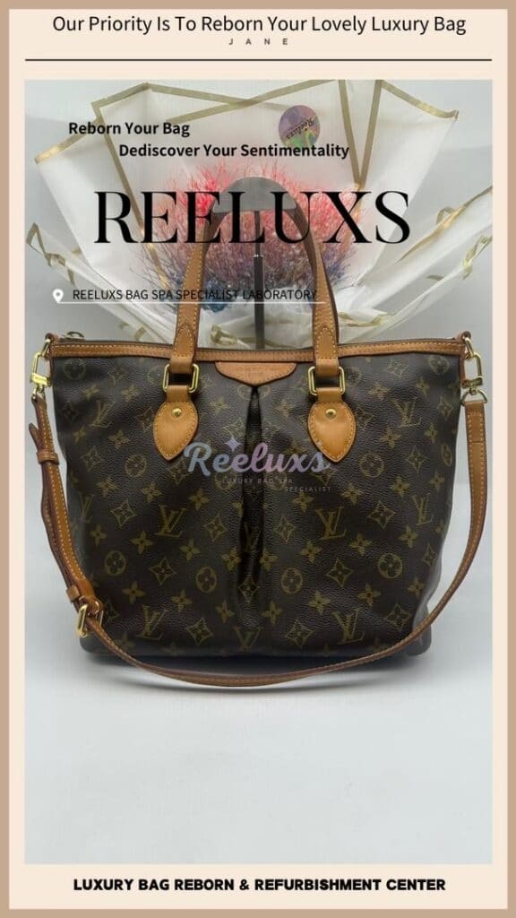Monogram Canvas Palermo PM Vachetta Hook Damaged Glitch Problem Partially — frame 3